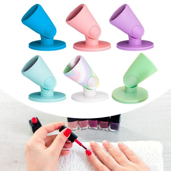 マニキュアボトルラックの爪の絵画シリコーンフィンガーポリッシュオーガナイザー