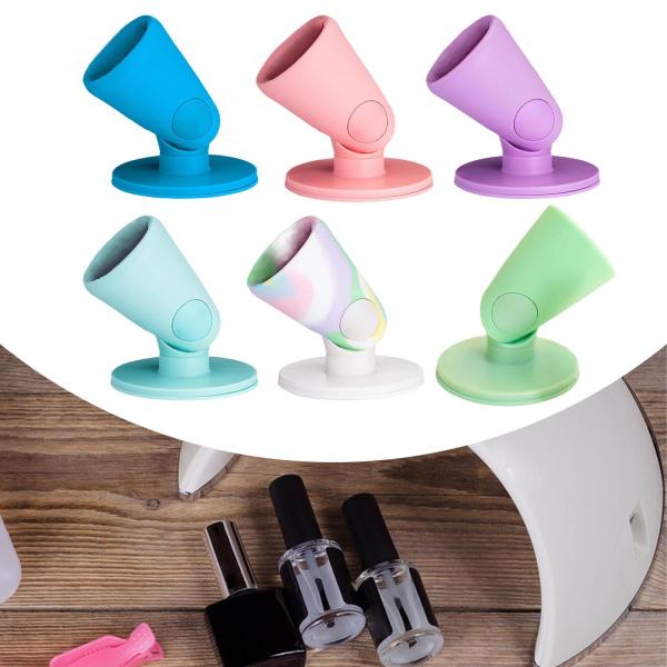 マニキュアボトルラックの爪の絵画シリコーンフィンガーポリッシュオーガナイザー