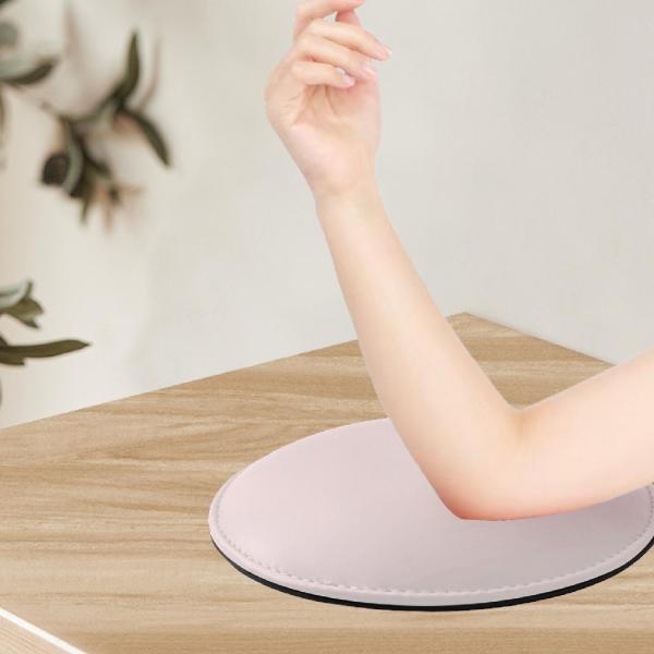 肘のハンドレストは、簡単にクリーニングしやすいleatherのネイルサプライズネイルサポートラウンド