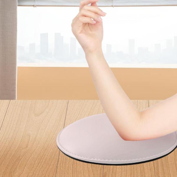 肘のハンドレストは、簡単にクリーニングしやすいleatherのネイルサプライズネイルサポートラウンド