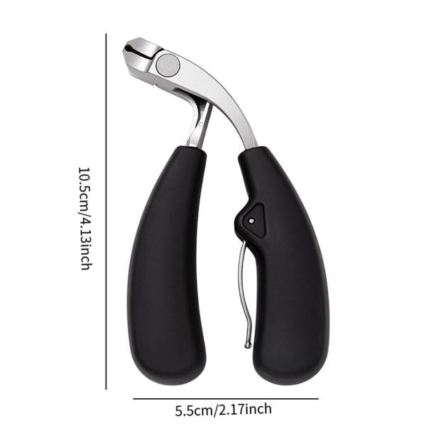 ネイルカッタートリマー、傾斜したネイルクリッパー、男性用の大きな口の爪のクリッパー