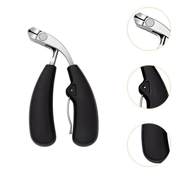 ネイルカッタートリマー、傾斜したネイルクリッパー、男性用の大きな口の爪のクリッパー