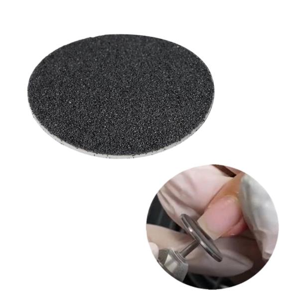 交換可能なサンドペーパーディスク トリミング 足ケア 研磨 マニキュアツール 女性用 20mm