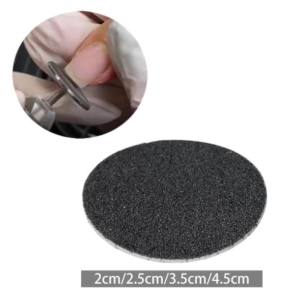 交換可能なサンドペーパーディスク トリミング 足ケア 研磨 マニキュアツール 女性用 20mm