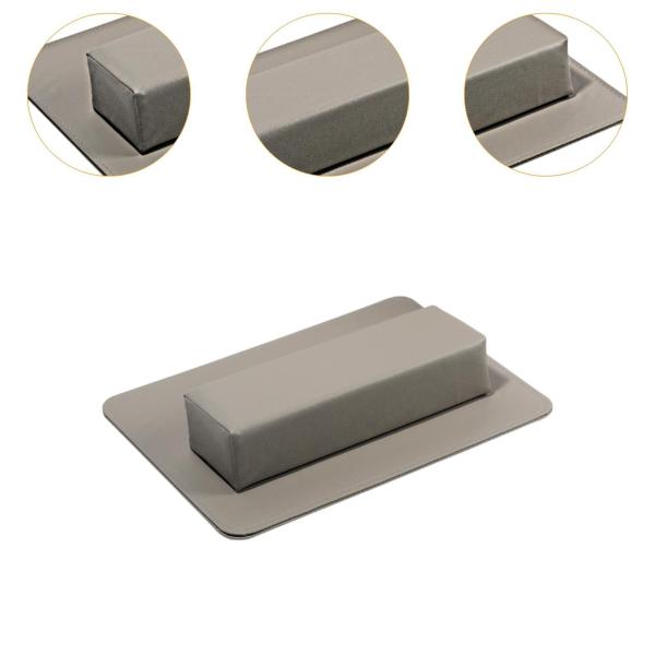 ネイルアームレスト枕とマット お手入れ簡単 自宅マニキュア用ネイルアームホルダー グレー