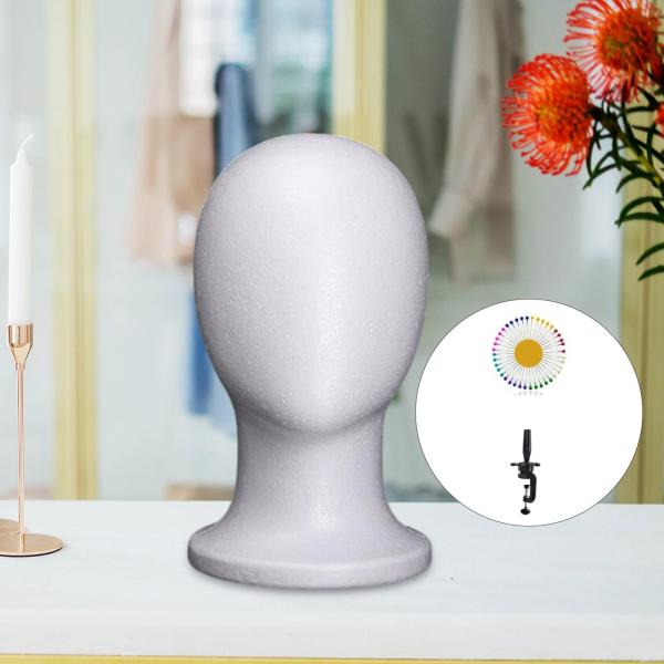 ウィッグ ヘアピース ディスプレイ用 フォーム マネキン ヘッド プロ仕様 安定 ウィッグ スタンド デスクトップ スタンド付き