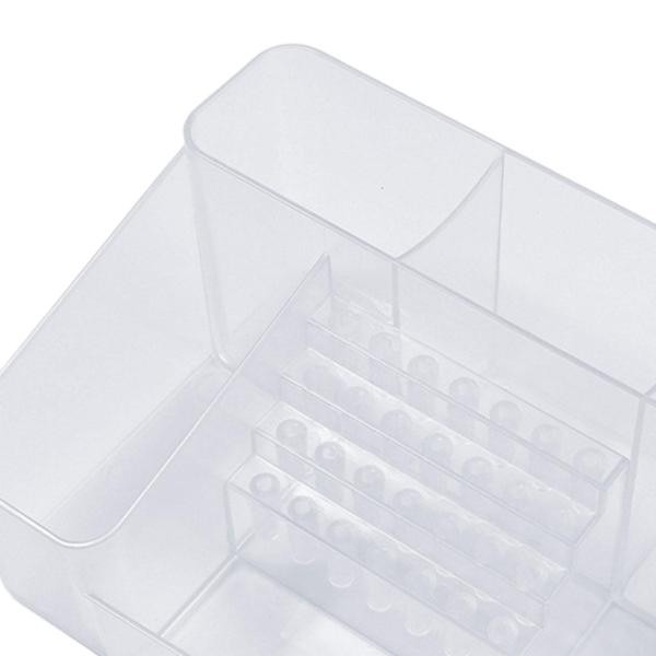 ネイルアート研磨研磨オーガナイザー省スペースケース28穴ビットホルダー透明