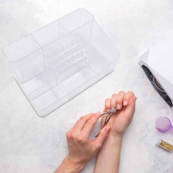ネイルアート研磨研磨オーガナイザー省スペースケース28穴ビットホルダー透明