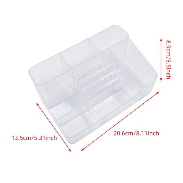 ネイルアート研磨研磨オーガナイザー省スペースケース28穴ビットホルダー透明