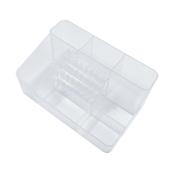 ネイルアート研磨研磨オーガナイザー省スペースケース28穴ビットホルダー透明