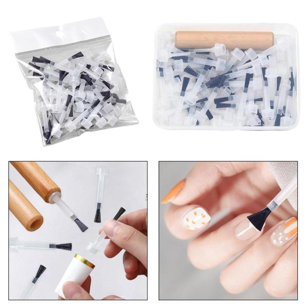 サロン用ネイルポリッシュ交換ブラシ 50本