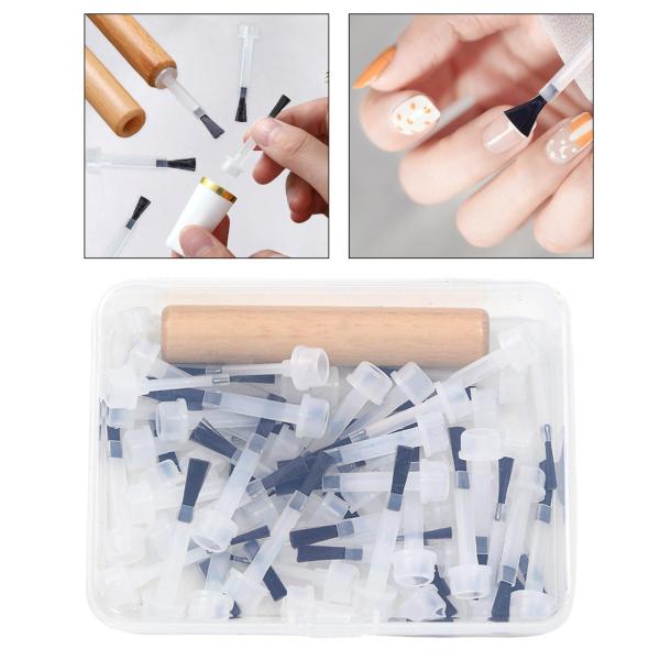 サロン用ネイルポリッシュ交換ブラシ 50本