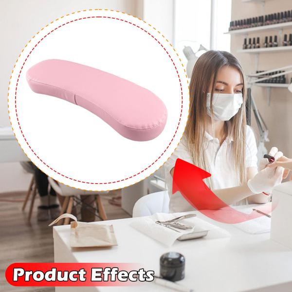 ネイルアートハンドピロー ソフトマニキュアアームホルダー マニキュアネイルアートホーム用 ピンク