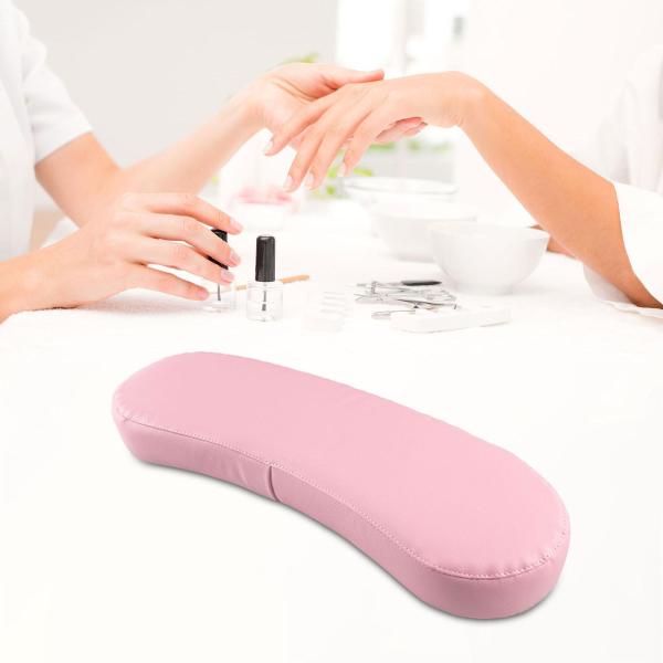 ネイルアートハンドピロー ソフトマニキュアアームホルダー マニキュアネイルアートホーム用 ピンク