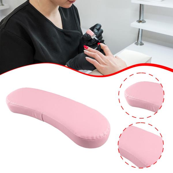 ネイルアートハンドピロー ソフトマニキュアアームホルダー マニキュアネイルアートホーム用 ピンク