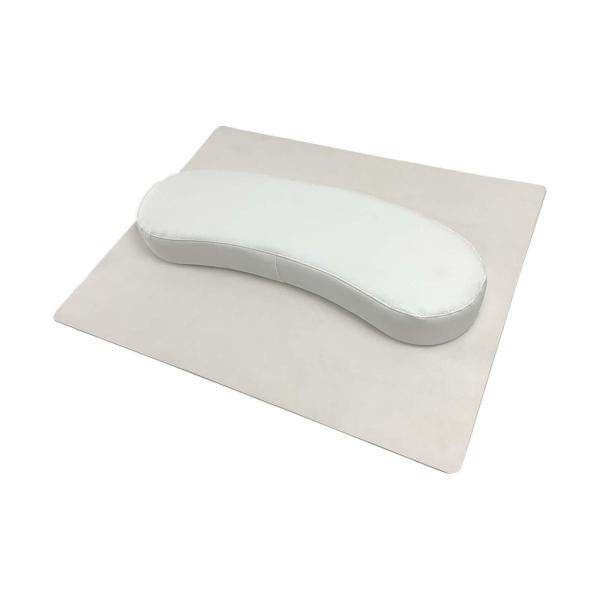 ネイルアートハンドピローとテーブルマットツール PUレザー ホームネイルアートサロン用 ホワイト