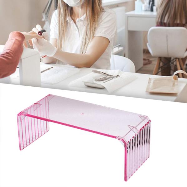 ネイルアートアームレスト アクリル製 実用的 ネイルアームレスト スタイリッシュ ハンドレスト サロン用 ピンク