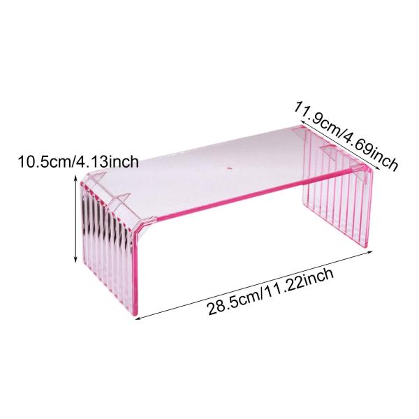 ネイルアートアームレスト アクリル製 実用的 ネイルアームレスト スタイリッシュ ハンドレスト サロン用 ピンク