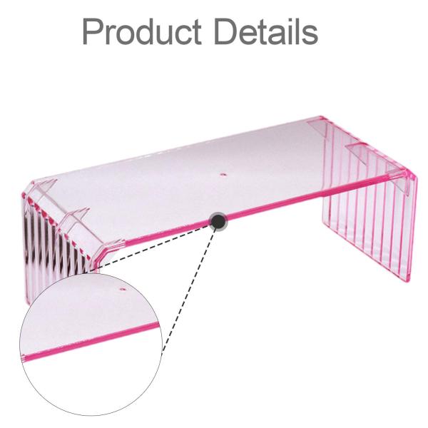 ネイルアートアームレスト アクリル製 実用的 ネイルアームレスト スタイリッシュ ハンドレスト サロン用 ピンク