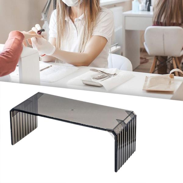 ネイルアートアームレスト アクリル製 実用的 ネイルアームレスト スタイリッシュ ハンドレスト サロン用 ブラック