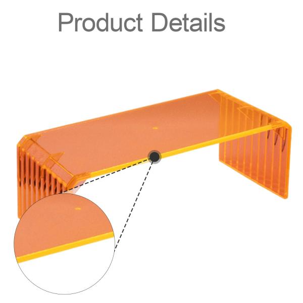 ネイルアートアームレスト アクリル製 実用的 ネイルアームレスト スタイリッシュ ハンドレスト サロン用 オレンジ