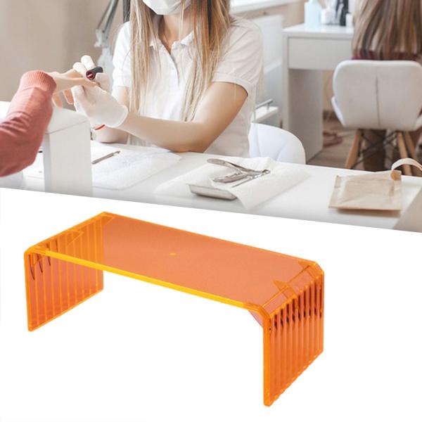 ネイルアートアームレスト アクリル製 実用的 ネイルアームレスト スタイリッシュ ハンドレスト サロン用 オレンジ