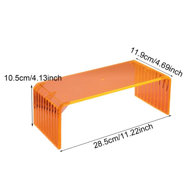 ネイルアートアームレスト アクリル製 実用的 ネイルアームレスト スタイリッシュ ハンドレスト サロン用 オレンジ