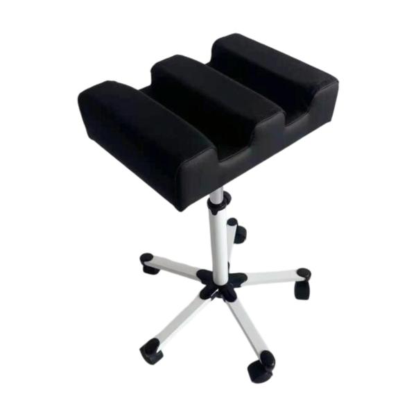 ペディキュアフットレスト 高さ調節可能 マニキュアフットスツール 家庭用 スパ オフィス用 ブラック