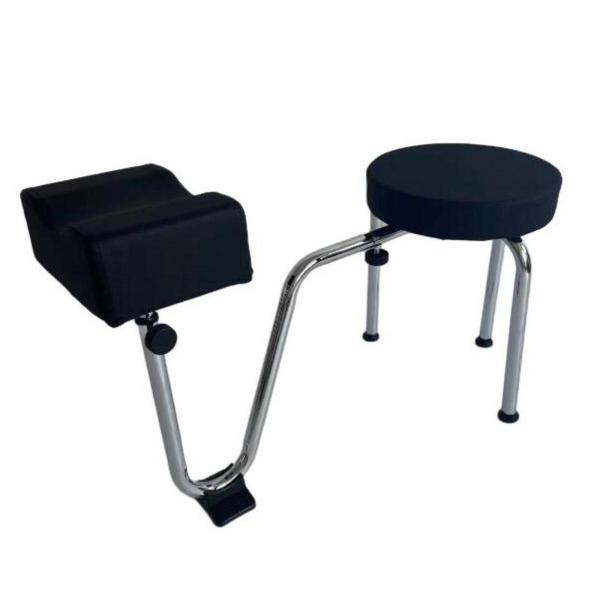 ペディキュア マニキュアスツール フットレスト付き 滑り止め ショップ ビューティーサロン 調節可能 ブラック