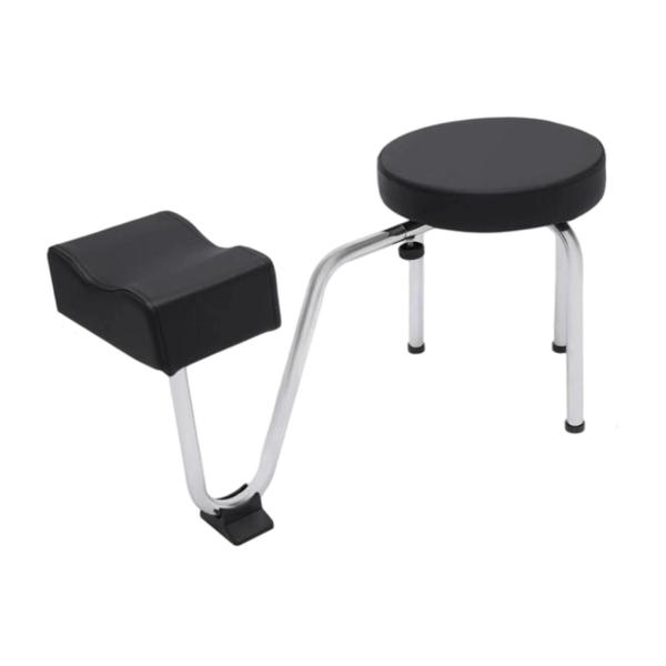ペディキュア マニキュアスツール フットレスト付き 滑り止め ショップ ビューティーサロン 調節可能 ブラック