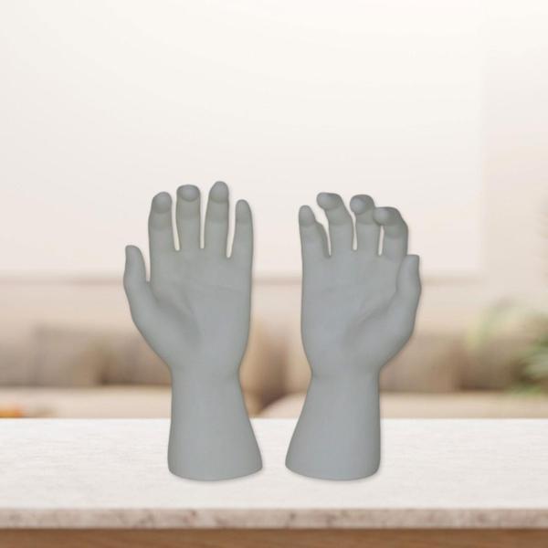 男性のハンドモデル リアルなユニークな大人の店の写真 男性用ハンドマネキン ホワイト