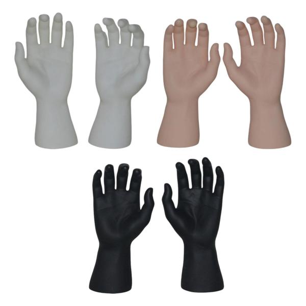 男性のハンドモデル リアルなユニークな大人の店の写真 男性用ハンドマネキン ホワイト