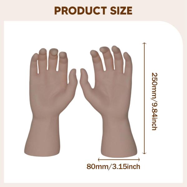 男性のハンドモデル リアルなユニークな大人の店の写真 男性用ハンドマネキン 肌の色