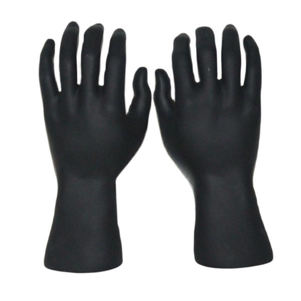 男性のハンドモデル リアルなユニークな大人の店の写真 男性用ハンドマネキン 黒