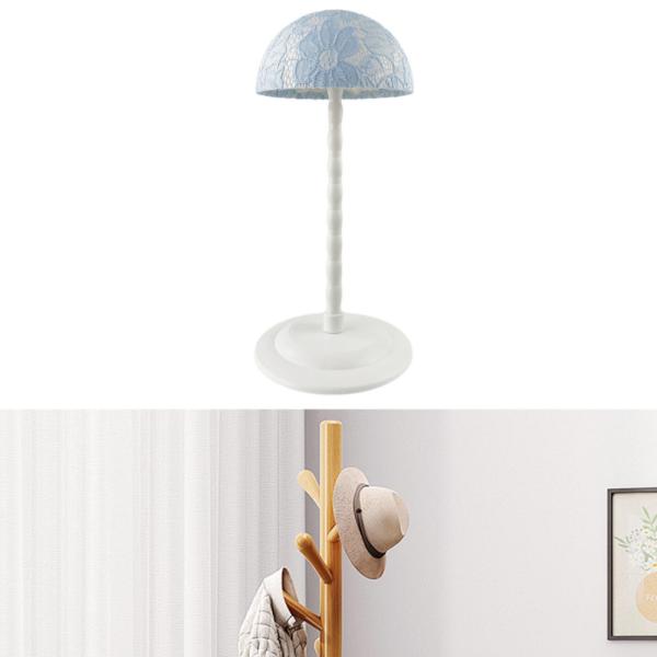 ウィッグスタンド マネキンヘッド ウィッグ・帽子用 スタイリング・乾燥・ディスプレイ ホームサロン ライトブルー