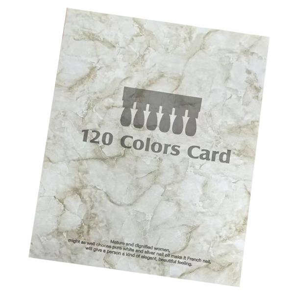 120色ネイルカラーディスプレイブック マグネット式ネイルカラースウォッチブック ネイルサロン用 グレー