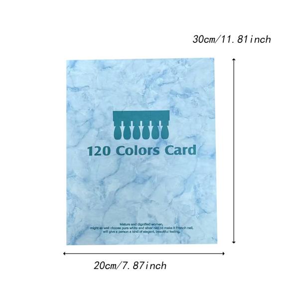 120色ネイルカラーディスプレイブック マグネット式ネイルカラースウォッチブック ネイルサロン用 ブルー