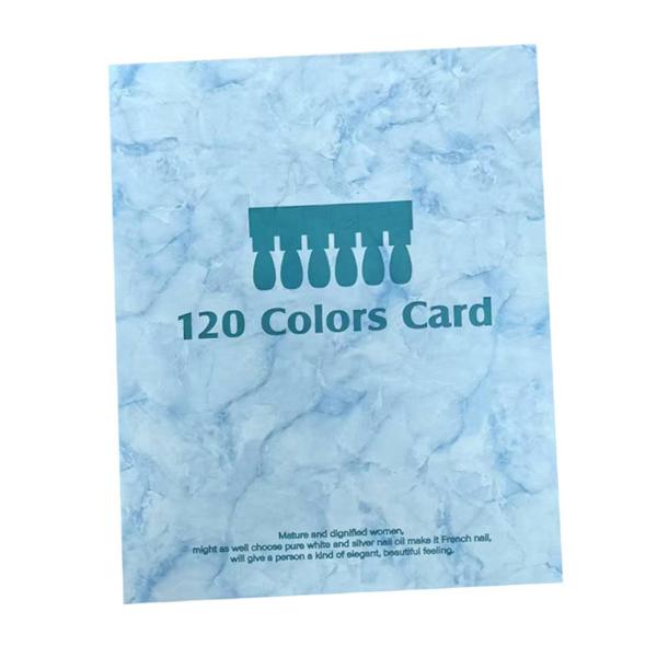 120色ネイルカラーディスプレイブック マグネット式ネイルカラースウォッチブック ネイルサロン用 ブルー