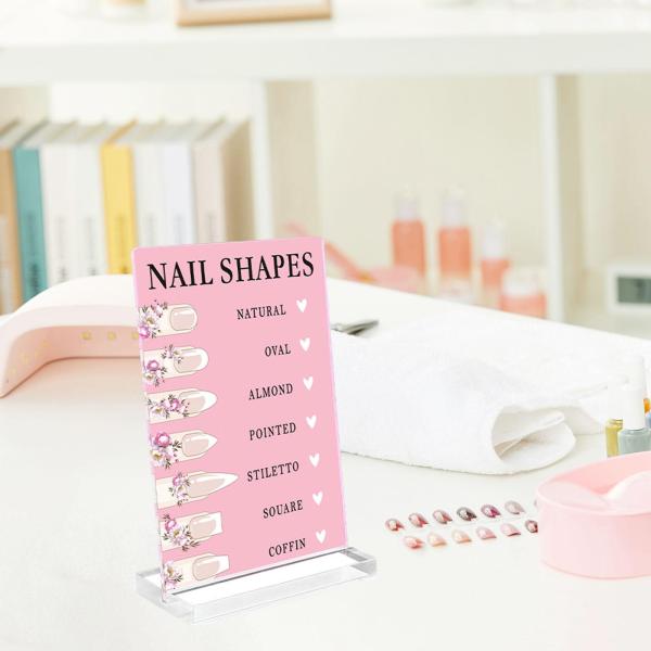 ネイルアートディスプレイボード プロフェッショナル キュート 小型 スタンド ネイルルーム デコレーション ピンク