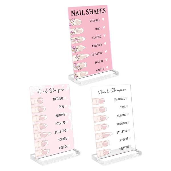 ネイルアートディスプレイボード プロフェッショナル キュート 小型 スタンド ネイルルーム デコレーション ピンク