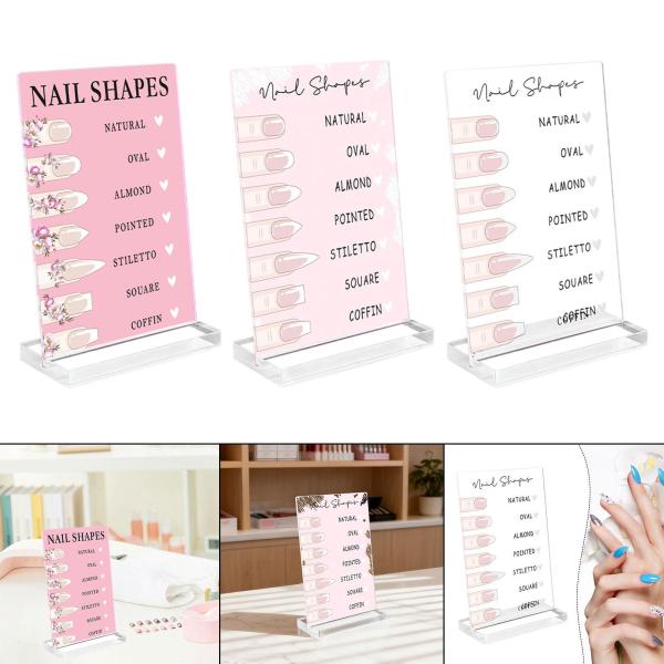 ネイルアートディスプレイボード プロフェッショナル キュート 小型 スタンド ネイルルーム デコレーション ピンク