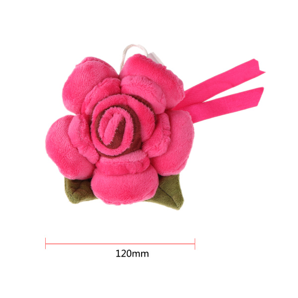 2つのカーテンクラスプクリップバックルのタイバックのホールドバック豪華な花の赤＃3