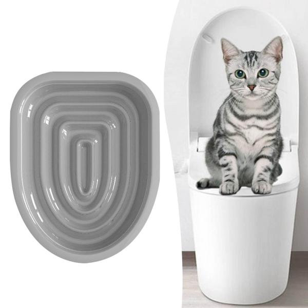 猫トイレトレーニングキットホーム子猫猫トイレトレーナー猫トイレボックストイレ , グレーのみのトレイ