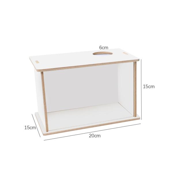 25cm×15cm×15cm 木製ハムスターケージ 目に見えるハムスター アクリル製掘削ボックス 木製