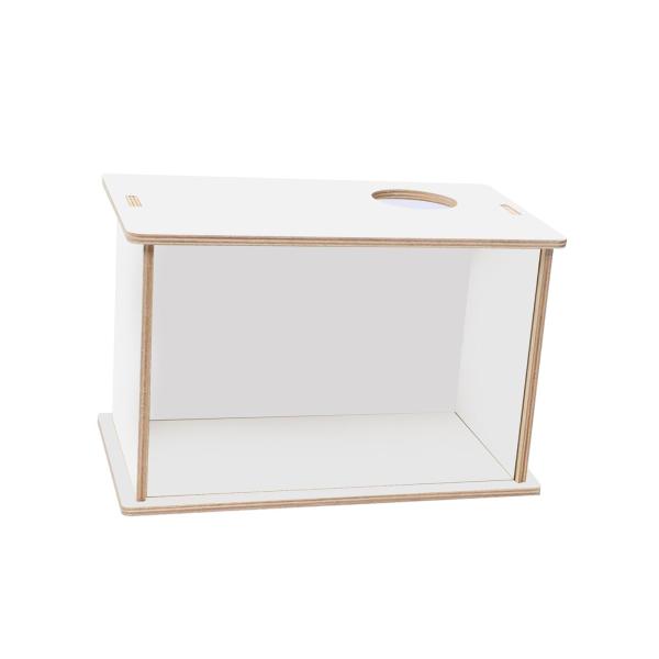 25cm×15cm×15cm 木製ハムスターケージ 目に見えるハムスター アクリル製掘削ボックス 木製