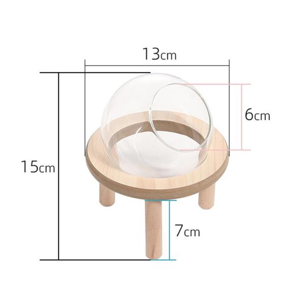 10cm ハムスターのバスルーム ハムスター 砂風呂 コンテナ 木 大きな ガラス 大
