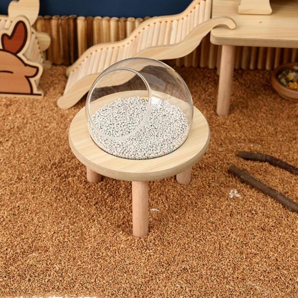 10cm ハムスターのバスルーム ハムスター 砂風呂 コンテナ 木 大きな ガラス 大