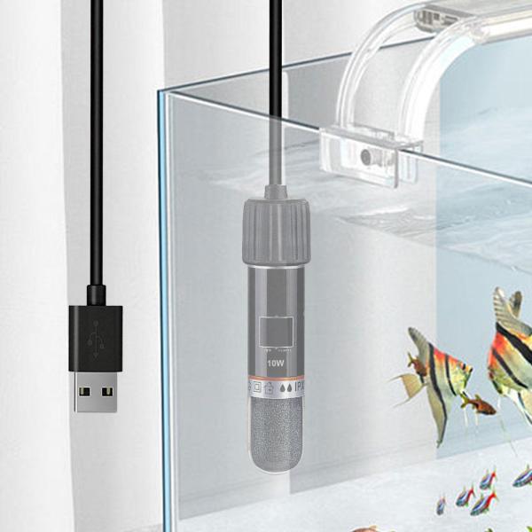 小型水槽ヒーター、水族館ヒーター、自動5V水不足保護、ペット飲料水噴水用加熱ツール