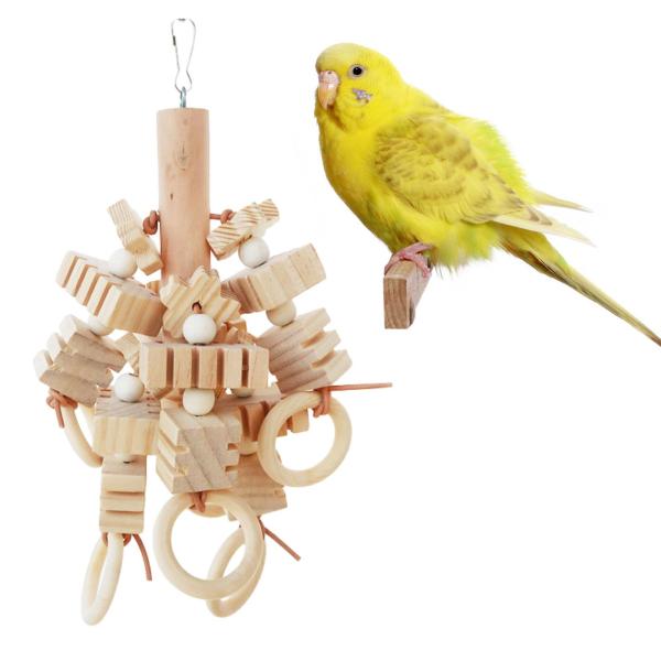 鳥のおもちゃ オウムのおもちゃ 楽しい遊び 創造的なかじるおもちゃ