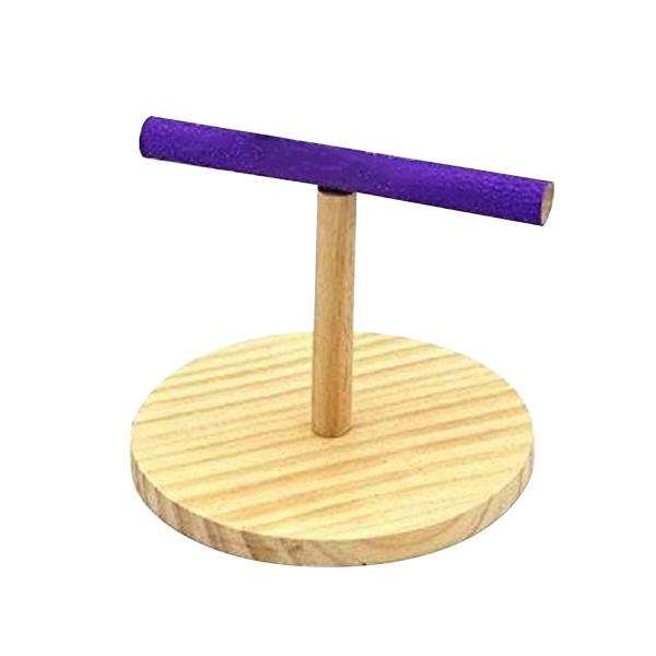 オウムプレイスタンド バードトレーニングパーチTスタンド 卓上鳥プレイスタンド 中小型オウム コニュアインコ オカメインコ用